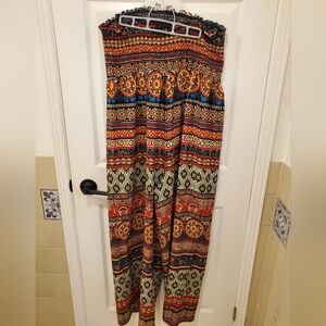 NWOT - Curve Boho Jumpsuit, Wide leg And Strapless